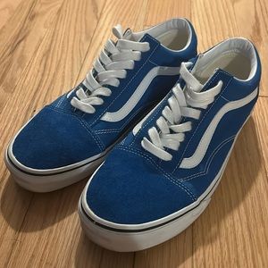LIKE NEW Blue Vans